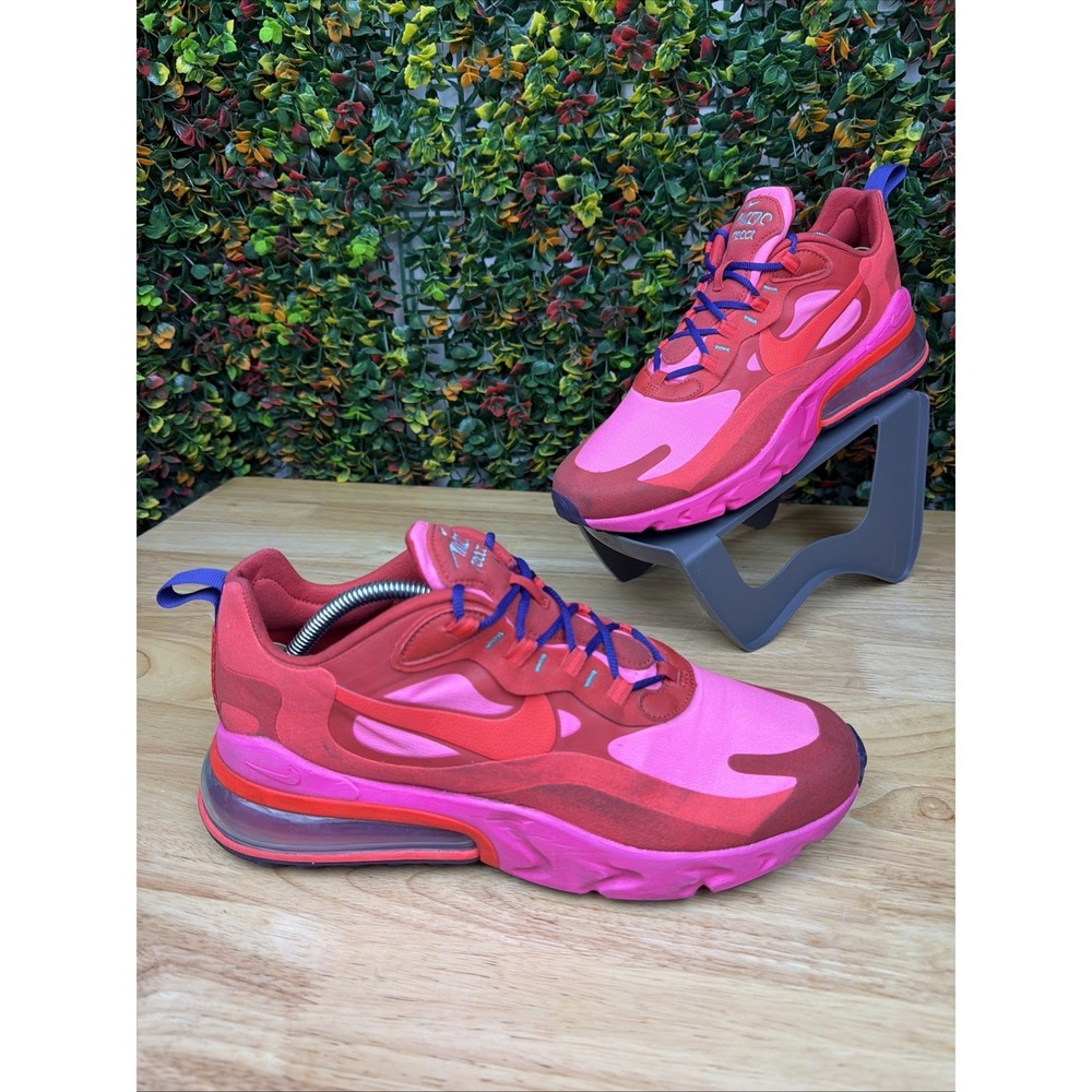 Nike Air Max 270 React Shoes Sneakers Electronic Music Pink Red AO4971-600Men 10